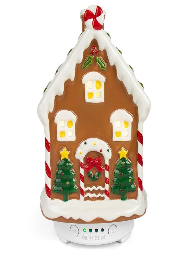 ARVIDSSON Christmas Essential Oil Diffuser, Gingerbread House Diffuser for Essential Oils, Ceramic Ultrasonic Diffusers for Home Decor, Holiday Diffusers Gift - Image 1